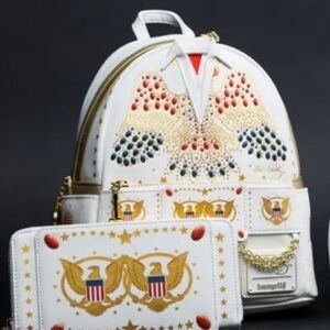 Loungefly Elvis Presley Aloha Mini Backpack, Wallet, Makeup Bag, Keychain